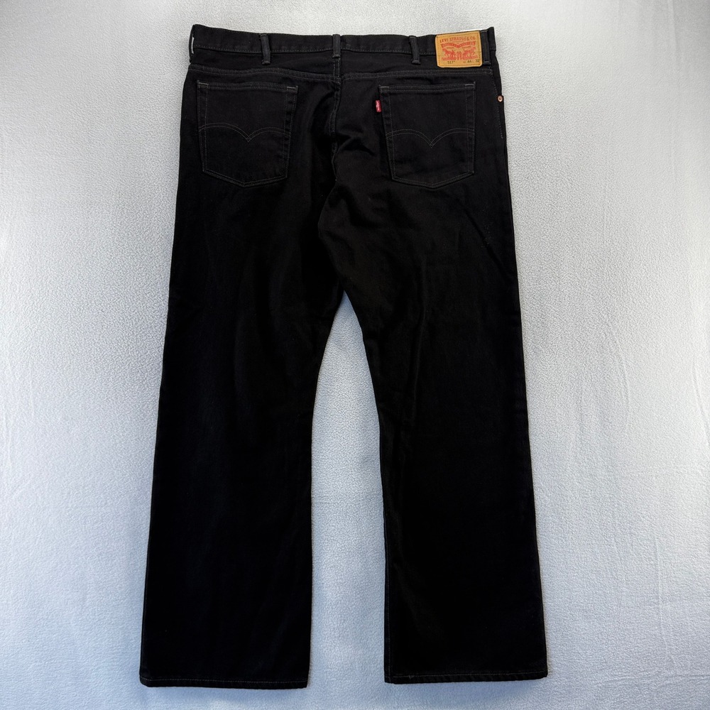 Levis Jeans Men's 44x32 Black 517 Bootcut Boot Western Cowboy cotton